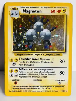 Magneton - 9/102 - Base Set Unlimited 1999 - WOTC - Holo - Pokemon TCG - Image 1