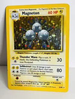 Magneton - 9/102 - Base Set Unlimited 1999 - WOTC - Holo - Pokemon TCG - Image 2