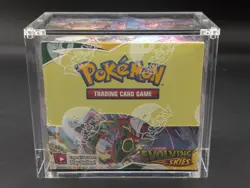 Pokemon TCG Sword & Shield Evolving Skies Booster Box w/Acrylic Case - Image 1