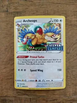 Archeops SWSH272 STAFF Prerelease Holo - Pokemon TCG Silver Tempest Promo NM - Image 2