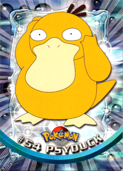 #54 Psyduck - 1999 Pokemon Topps TV Series 1999 - Image 1