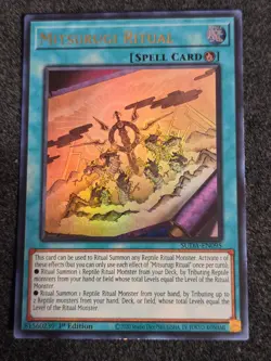 Yugioh Mitsurugi Ritual SUDA-EN095 Ultra Rare 1st Ed NM - Image 1