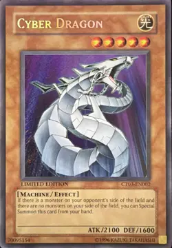Cyber Dragon CT03-EN002 Limited Edition Secret Rare LP - Image 1
