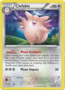2x (BW8-098) Clefable Rare Pokemon B&W Plasma Storm Card # 98 - Image 1