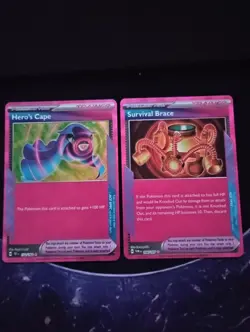 Pokemon Card Lot Heroes 152/162 Cape Survival Brace Trainer Ultra Rares NM/M - Image 1