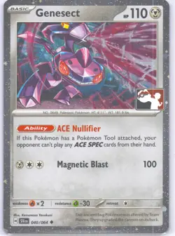 Genesect Uncommon Prize Pack Series Cards 040/064 NM - Image 1