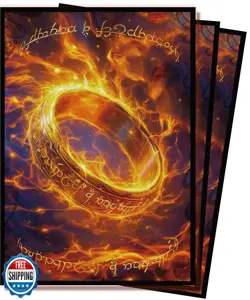 MTG Card Sleeves (The One Ring) 100Pcs Clear Front and Art Matte - Image 1