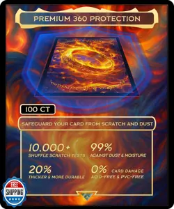 MTG Card Sleeves (The One Ring) 100Pcs Clear Front and Art Matte - Image 4