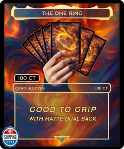 MTG Card Sleeves (The One Ring) 100Pcs Clear Front and Art Matte - Image 5
