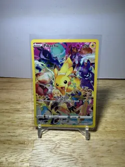 Pokemon TCG Crown Zenith Pikachu Holo Card 160/159 Secret Rare, NM/M Condition - Image 1