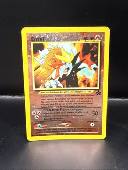 Pokemon Card - Entei #34 Black Star WOTC Movie Promo Reverse Holo E - Image 2