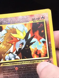 Pokemon Card - Entei #34 Black Star WOTC Movie Promo Reverse Holo E - Image 3