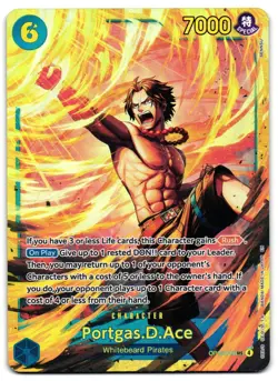 Portgas.D.Ace OP13-119 - SEC Carrying On His Will One Piece TCG - NM Card - Image 1