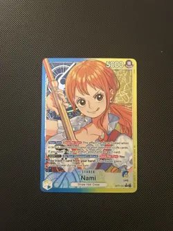 Nami OP11-041 Leader Alt Art One Piece Card English A Fist of Divine Speed - Image 1