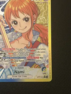 Nami OP11-041 Leader Alt Art One Piece Card English A Fist of Divine Speed - Image 3