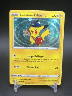 Pokemon Special Delivery Pikachu SWSH074 SWSH: Sword & Shield Promo Cards Holo - Image 1