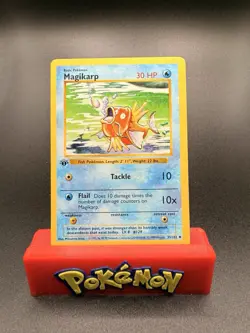 Pokemon TCG Magikarp Card 35/102 Base Set 1st Edition Shadowless Uncommon LP+ - Image 1