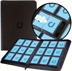 BLACK- TOPLOADER BINDER holds 288 Toploaders Trading Card Album Folder - Image 1