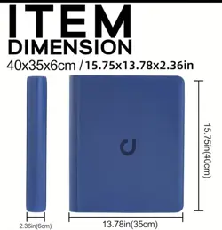 BLACK- TOPLOADER BINDER holds 288 Toploaders Trading Card Album Folder - Image 2