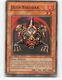 Jigen Bakudan #SDP-012 1st Edition Yugioh Card - Image 1