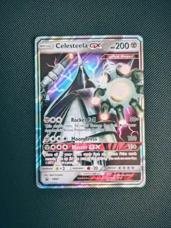 Pokemon Celesteela GX Card SM67 Holo Lightly Played Condition. - Image 1