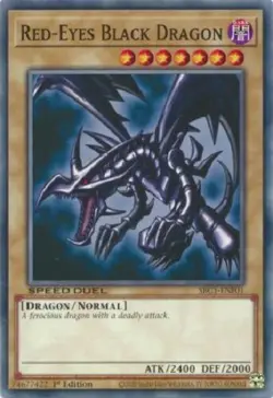 Yugioh - Red-Eyes Black Dragon - 1st Edition NM - Plus Free Holographic Card - Image 1