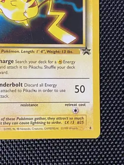 Pikachu Movie Promo WOTC 4 Black Star Promo Pokemon Card LP/NM - Image 4