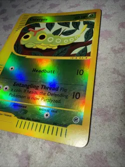 Caterpie 96/165 Holo Reverse Expedition Pokemon E Reader Series Card Vintage HP - Image 3