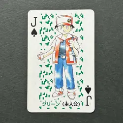 S2831 Ash Jack of Spades Green Venusaur Deck Playing Poker Card Pokemon O25 - Image 1