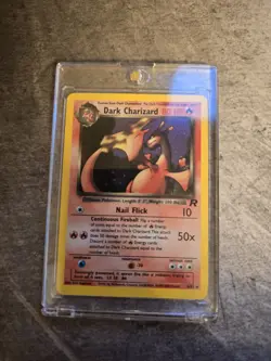 Pokemon TCG Dark Charizard 4/82 Team Rocket Holo Card Ex Condition Ungraded - Image 2
