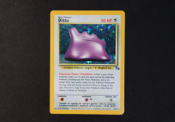 Ditto 3/62 Holo Shiny Rare Pokemon TCG Card Vintage Fossil 1999 Light Play - Image 1