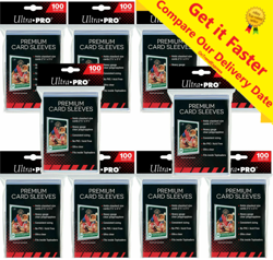 10 x Packs of 100 Ultra PRO Platinum Premium Card Soft Sleeves Clear Protector - Image 1