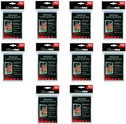 10 x Packs of 100 Ultra PRO Platinum Premium Card Soft Sleeves Clear Protector - Image 3