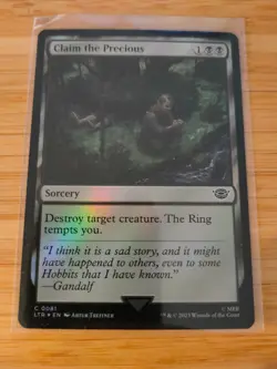 MTG Claim the Precious (FOIL) 0081 Lord of the Rings M/NM Free UK P&P - Image 1