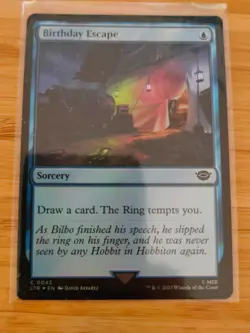 MTG Birthday Escape (FOIL) 0043 Lord of the Rings M/NM Free UK P&P - Image 1