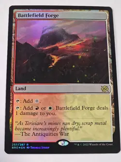 MTG - Battlefield Forge FOIL - Brother's War - Image 1