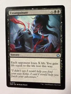 MTG Exsanguinate #173 - Foundations FDN Near Mint Magic the Gathering - Image 1