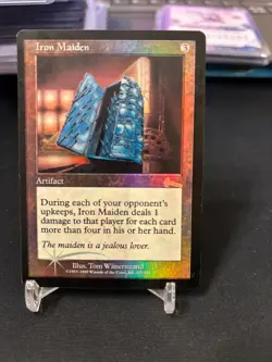 Magic the gathering MTG Iron Maiden Foil Urza's Legacy Never Played - Image 1