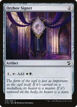 1x Orzhov Signet NM Eng MTG - Commander 2018 - Image 1