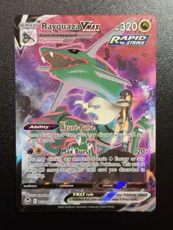 Pokemon Rayquaza VMAX TG20/TG30 Silver Tempest Full Art Ultra Rare Holo 320HP - Image 1