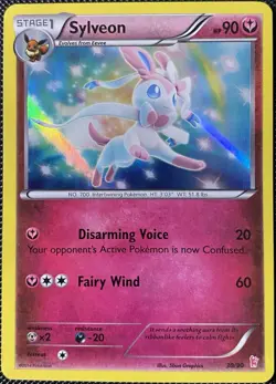 Sylveon (#30) 30/30 XY Trainer Kit: Sylveon & Noivern Holo (See Photos) Pokemon - Image 1