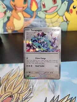 Pokemon TCG Terapagos Sprigatito Sealed GameStop Horizons Stamped Promo - Image 1