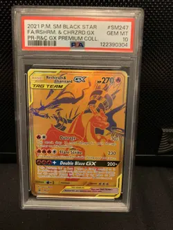 Reshiram & Charizard GX SM247 Sm Holo Psa 10 Pokemon Tcg - Image 1