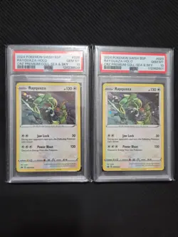 2X-PSA 10 GEM MINT 2024 RAYQUAZA HOLO BLACK STAR PROMO SWSH029 SEA & SKY - Image 1