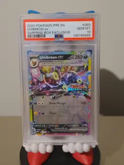Pokemon Prismatic Evolutions Umbreon EX Surprise Box Exclusive Stamped PSA 10 - Image 2