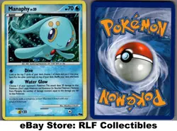 2009 Pokemon, Pop Series 9, #2/17 Manaphy Lv. 25, Holo Rare (d) - Image 1
