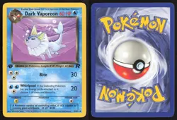 Pokemon TCG | Dark Vaporeon 45/82 | Uncommon | Team Rocket | 1st Edition LP - Image 1