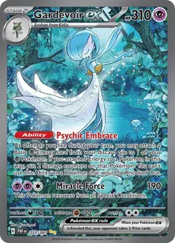 Gardevoir ex Illustration Rare - Pokemon Paldean Fates 233/091 (LP/MP) - Image 1