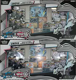 Pokemon Unova Heavy Hitters Premium Collection Costco Black Bolt White Flare 2x - Image 1