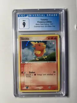 Torchic Pokemon (2003) Black Star Promos - 017 Cosmos Holo - EX Deck Tins Mint 9 - Image 1